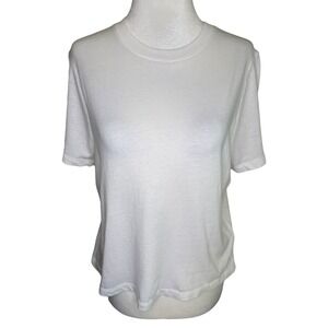 Madewell Softfade Cotton‎ Boxy Crop Tee T-Shirt Womens XS White Short Sleeve